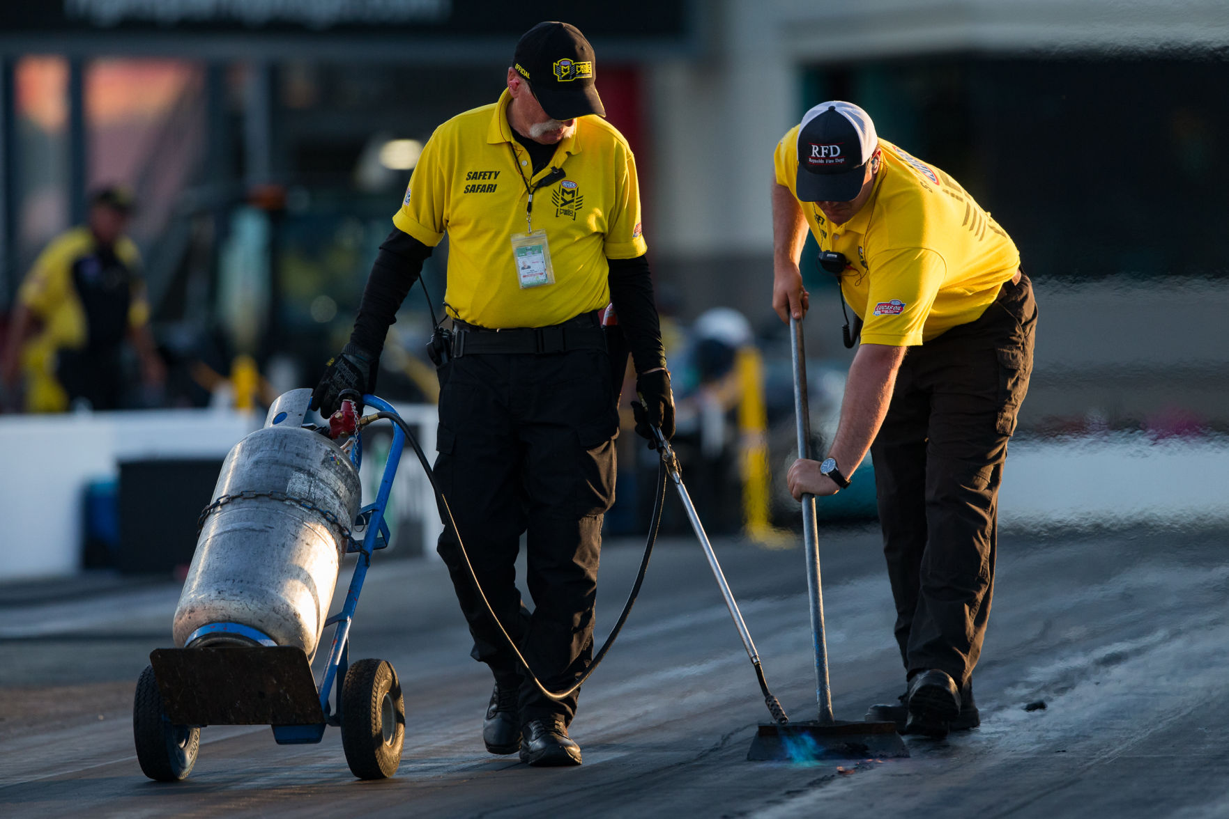 Saturday action at the NGK Spark Plugs NHRA 4-Wide Nationals.